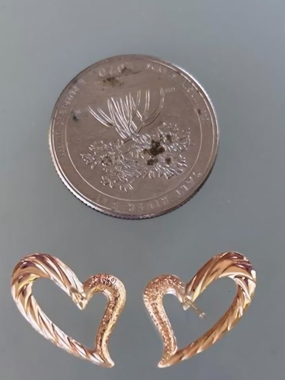 Rose Gold Heart Hoop Earrings - Women Jewelry